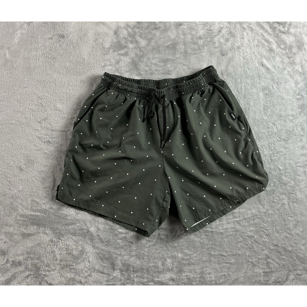 UNRL Stride Shorts Men XL Green 6" Inseam Athletic Performance Drawstring Pocket